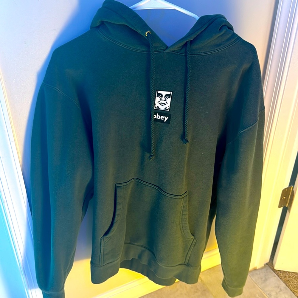 Obey Hoodie, Men's medium, *UNUSED* green